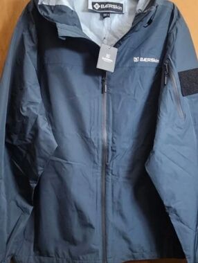 BÆRSkin Baerskin Tactical Mens Waterproof Rain Jacket Coat outerwear Navy XL